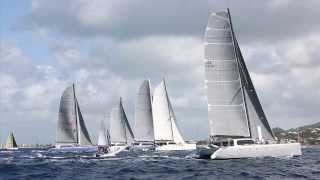 Heineken Regatta 2014 Action from the Gunboat Class Race 1 [upl. by Goodkin]