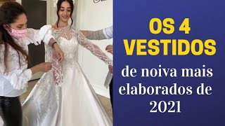 Os 4 vestidos de noiva mais bem elaborados de 2021 modelos 2 em 1 [upl. by Gnues879]