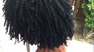 44 Natural Hair  How to Take Down Mini Twists [upl. by Wemolohtrab]