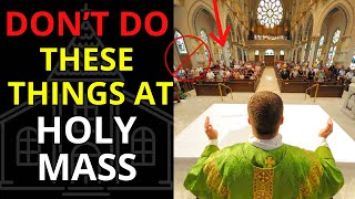 TOO MANY WRONG ATTITUDES DURING THE HOLY MASS HERES WHAT THEY ARE🙏✝ [upl. by Also873]