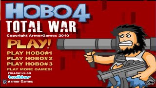 Hobo 4 Total War 2010 Flash  Longplay 4K [upl. by Allemat]