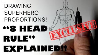 ANYONE CAN DRAW PROPORTIONS 8 HEAD RULE EXPLAINED [upl. by Oniskey]