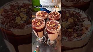 Thick brown shake❤️😋 only 180 milkshake brownieshake icecream shake shorts ytshorts viral [upl. by Mulford]