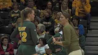 NDSU Sweeps Volleyball Weekend With Win Over Kansas City [upl. by Tabshey324]