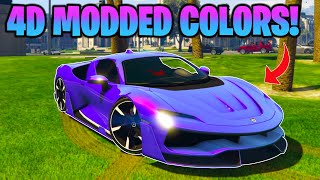 TOP 5 Best 4D Modded Crew Colors In GTA 5 Online 4D Paint Job Glitch [upl. by Sihon326]