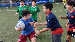 mini rugby U11 World flair Challenge Cup 2022 3 1st half [upl. by Hanad]