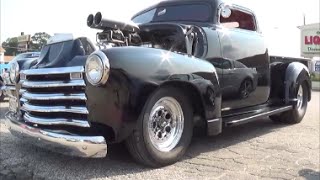 1951 Chevy Pickup Blown Pro Street Dreamgoatinc Hotrods Customs and Classic Muscle Cars [upl. by Ecinrahs79]