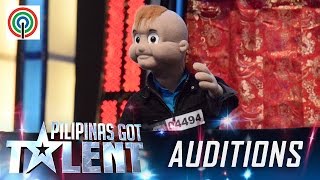 Pilipinas Got Talent Season 5 Auditions Tyler  Puppet Auditionee [upl. by Alaecim145]