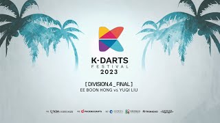 2023 KDARTS FESTIVAL Div 4 Final Ee Boon Hong vs YuQi Liu [upl. by Ymrej]