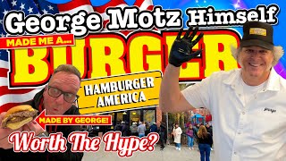 George Motz HIMSELF made me a BURGER at HAMBURGER AMERICA Was this VIRAL SENSATION WORTH the HYPE [upl. by Lorac953]