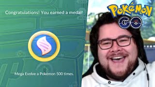 I did 500 MEGA EVOLUTIONS in Pokémon GO [upl. by Giorgio395]