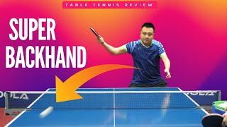 SUPER Backhand Against Backspin  Table Tennis Tutorial  Table Tennis Review [upl. by Eniamreg]