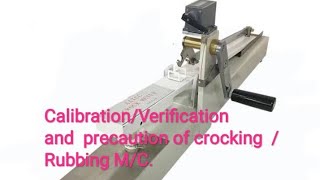 Color fastness to crocking AATCC 8Rubbing MC calibration or varificationviralvideo [upl. by Alaster]