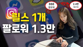 하루만에 팔로워 13만명 늘리게 해준 릴스 공식 유료강의 전부 공개 영상 여러번 보시고 꼭 실행해보세요 [upl. by Severn]