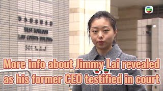 TVB News  23 Jan 2024  More info about Jimmy Lai revealed as his former CEO testified in court [upl. by Enaenaj949]