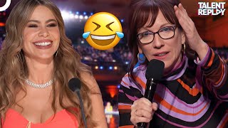 Comedy Gold Maureen Langan Stuns the AGT Stage [upl. by Rases]