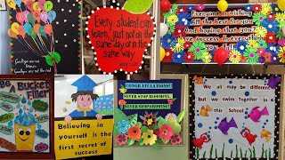 Preschool Motivational bulletin board decoration ideasManners board decorationEducational boards [upl. by Annahpos]