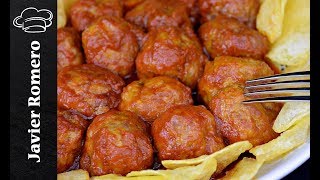 Receta de albóndigas en salsa de tomate By JavierRomero [upl. by Olsen]