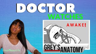 ANESTHESIOLOGIST DOCTOR REACTS to GREYS ANATOMY  Anesthesia Awareness  Medical Drama Review [upl. by Notloc]