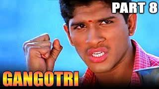 Gangotri  Allu Arjun Hindi Dubbed Movie  PARTS 8 OF 11  Aditi Agarwal Prakash Raj [upl. by Iahk68]