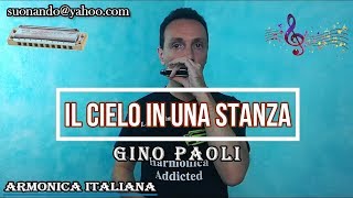 Canzoni semplici per armonica Gino Paoli  Il cielo in una stanza [upl. by Ulrike]