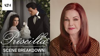 Priscilla Presley Breaks Down Scenes From Priscilla  A24 [upl. by Alokin]