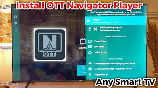 How to Install OTT Navigator IPTV Player on Smart TV [upl. by Ilatfan]