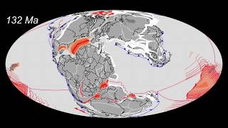 Plate Tectonics 200Ma to Today by CR Scotese [upl. by Nananne]