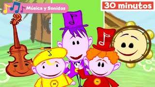 Las Notas Musicales  aprender instrumentos musicales  Sonidos para niños  Mi Primera Universidad [upl. by Eesdnyl]