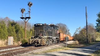 Small Locomotive With Big Train amp Some Of The Oldest Rail You Will See On A Main Line Close Look [upl. by Elsinore]