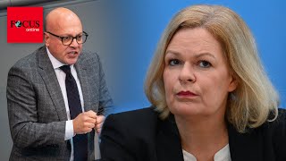 „Ungeheuerlich“ CDUExperte wirft Nancy Faeser Versagen auf ganzer Linie vor [upl. by Per345]