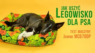 Jak uszyć legowisko dla psa DIY  test maszyny Janome MC6700P [upl. by Dafodil801]