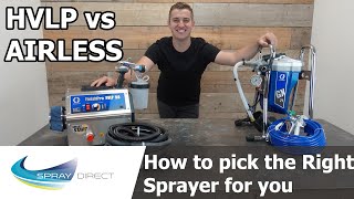 How to pick the right Type of Sprayer for you  HVLP vs Airless [upl. by Grayce]