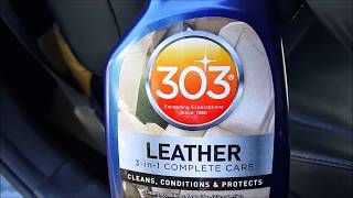 Review and Demo 303 Leather Complete Care  Clean Condition Protect [upl. by Debbee]