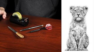 How to make an Indenting Tool  Embossing Tool for Drawing Realistic Hair and Fur [upl. by Tormoria381]