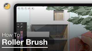 How to Fill with the Roller Brush  Morpholio Trace Beginner Tutorial for iPad Drawing amp Design [upl. by Ellehcin464]