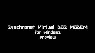 Synchronet Virtual DOS Modem for Windows  Preview [upl. by Maryl]