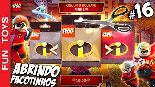 LEGO OS INCRÍVEIS 16 🔴 Abrindo 10 Pacotinhos SURPRESA e descobrindo os bonecos IRADOS que ganhamos [upl. by Rimidalg240]