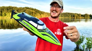 60 RC Boat RTR with TWO Batteries  DeeRC RC Boat on AMAZON [upl. by Elleinahc846]