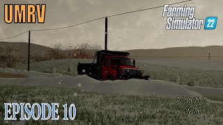 Plowing Snow  UMRV Episode 10  FS22 [upl. by Maurise]