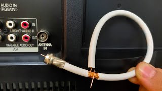 A piece of coaxial cable unlocks all TV channels  Antenna Booster [upl. by Annahaj]