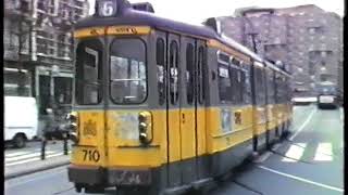 GVB Amsterdam Trams 1987LeidsepleinMarnixstraat [upl. by Avir]