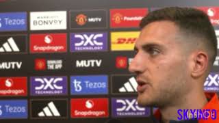 Diogo Dalot Post Match interview  Manchester United 03 Liverpool [upl. by Znieh]