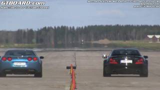 1080p Mercedes SL65 Black Series vs Corvette ZR1 exxteriour camera [upl. by Hyacinthe]