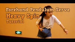 Table Tennis Tutorial Forehand Pendulum Serve [upl. by Nitsirk]