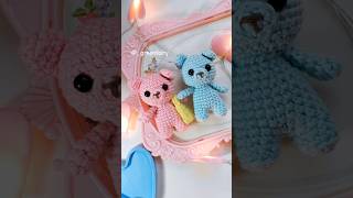 Crochet TEDDY BEAR with tote bag 🧸Tutorial♡ Diy Amigurumi amigurumi crochet crochetforbeginners [upl. by Bogoch]