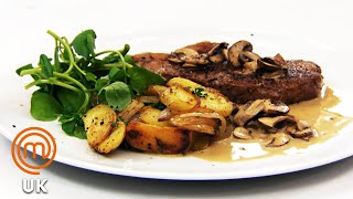 Classic Favourite Steak Dinner  MasterChef UK  MasterChef World [upl. by Elletnwahs]