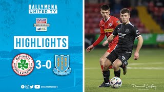 MATCH HIGHLIGHTS  Cliftonville 30 Ballymena United [upl. by Talanta]