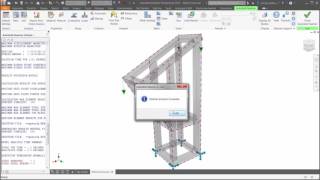 Nastran InCAD  Frame generator idealization [upl. by Bowden]