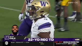 Washington QB Michael Penix Jr has potential heisman moment vs USC [upl. by Yornoc]